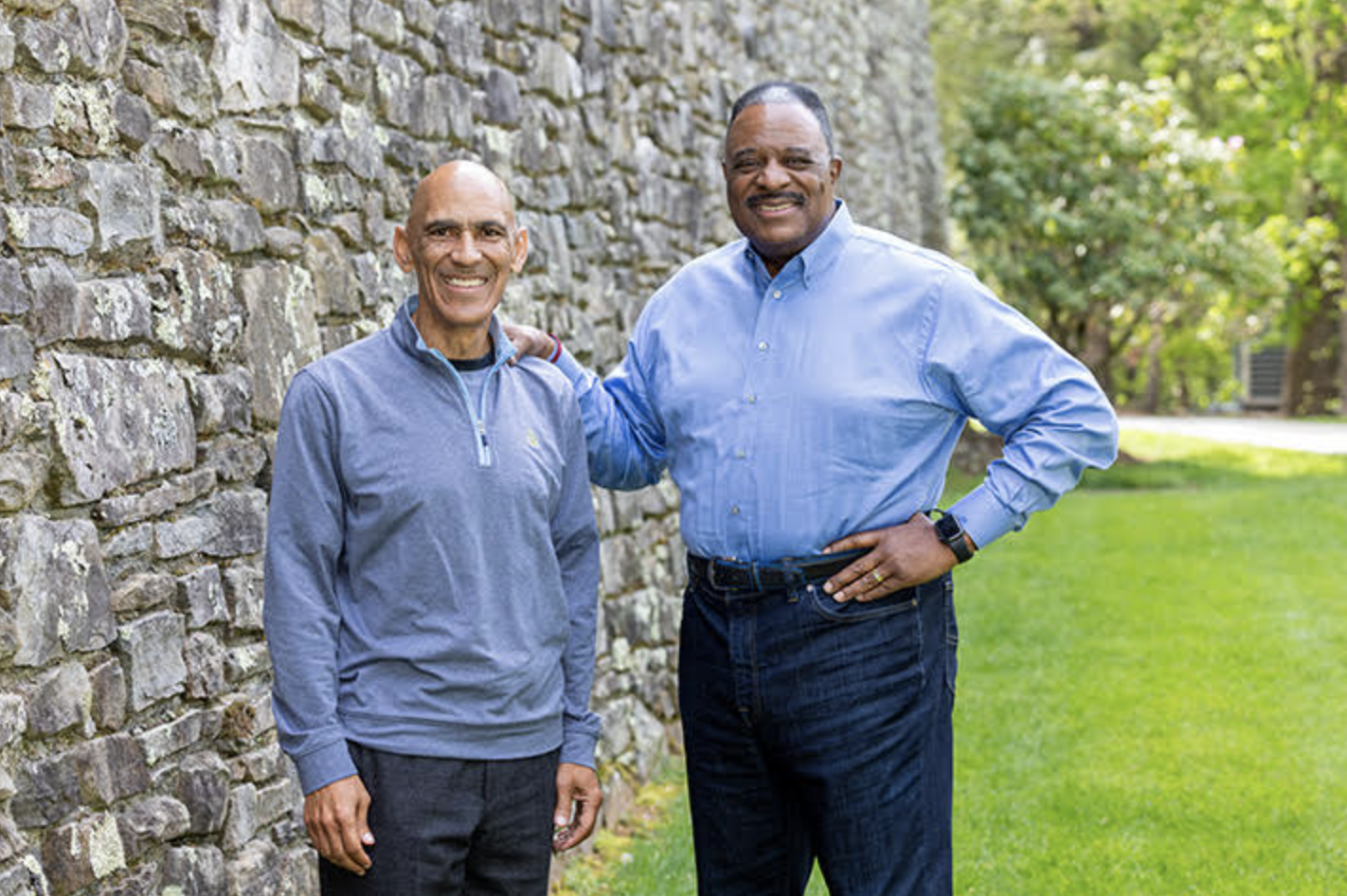 Tony Dungy and James Brown